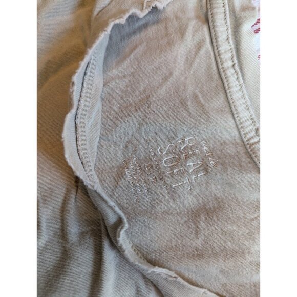 Button pocket stripe distressed tops Hollister American eagle aerie maurices - Picture 2 of 7